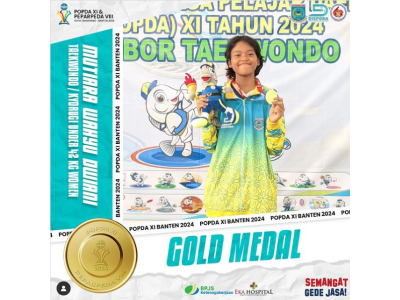 Mutiara Wahyu meraih Medali Emas pada Cabang Olahraga Taekwondo Kategori Kyorugi Under 42 Kg Women.